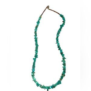 Vintage Handmade Native Turquoise chip Necklace